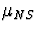 $\mu_{NS}$