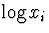 $\log x_i$
