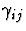 $\gamma_{ij}$