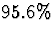 $95.6\%$