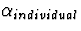 $\alpha_{individual}$