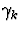 $\gamma_k$