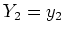 $Y_2 = y_2$