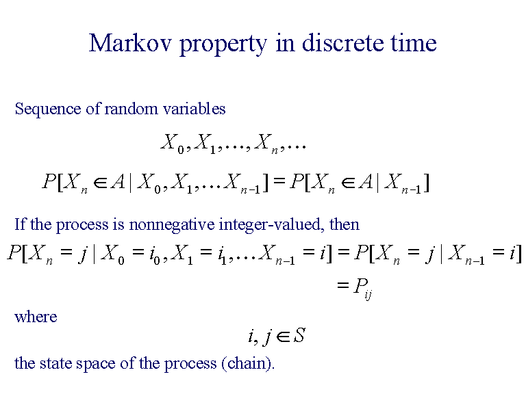 Markov property in discrete time